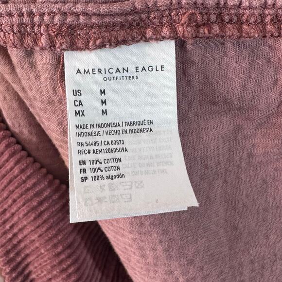 9. American Eagle Outfitters corduroy Long-sleeve Semi Crop Shacket Medium - Picture 3 of 5